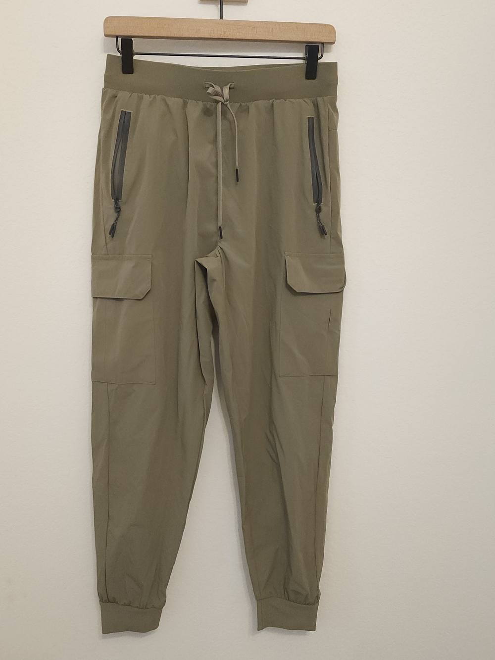 Olive Green Technical Cargo Joggers - Women's Size Medium